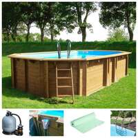 Ovalni bazen 5,36 X 3,36 X 1,17m Canelle 2 set - Slika 2