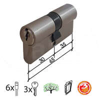 Cilindar za vrata CL2036 NIKL 65MM(30-35) 3K DBP1