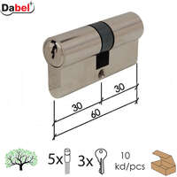 Cilindar za vrata CL2200 NIKL 60MM(30-30) (10KOM) 3K Q