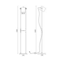 Dekorativna podna svetiljka drvo 1H-1xE27 - Slika 3