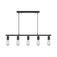 Dekorativna svetiljka crna 5H-5xE27