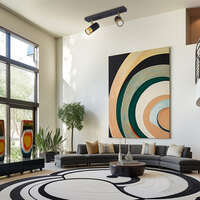 Dekorativna svetiljka zlatno-crna 2H-2xGU10 - Slika 2