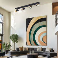 Dekorativna svetiljka zlatno-crna 4H-4xGU10 - Slika 2