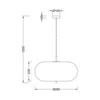 Dekorativna visilica 1H-1xE27 - Slika 3