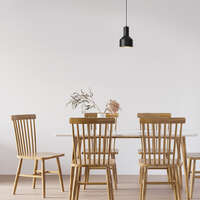 Dekorativna visilica crna 1H-1xE27 - Slika 2