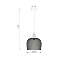 Dekorativna visilica crna 1H-1xE27 - Slika 3