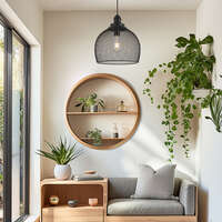 Dekorativna visilica crna 1H-1xE27 - Slika 2