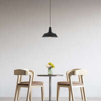 Dekorativna visilica crna 1H-1xE27 - Slika 2