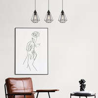 Dekorativna visilica crna 3H-3xE27 - Slika 2