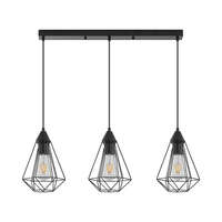 Dekorativna visilica crna 3H-3xE27 - Slika 3