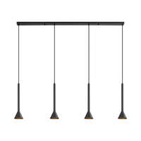 Dekorativna visilica crna 4H-4xGU10 - Slika 3