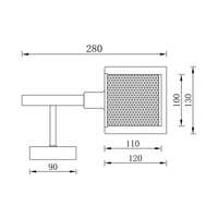 Dekorativna zidna svetiljka 1H-1xE14 - Slika 3