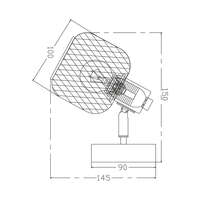 Dekorativna zidna svetiljka drvo 1H-1xE14 - Slika 3