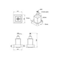 Dozator za sapun ELEGANCE LINNI - Slika 3
