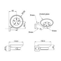 Držač sapuna stakleni FANTASY LINNI - Slika 4