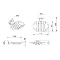 Držač sapuna žičani ENJOY LINNI - Slika 3