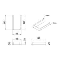 Držač za toalet papir ELEGANCE LINNI - Slika 3