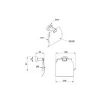 Držač za toalet papir ENJOY LINNI s poklopcem - Slika 4