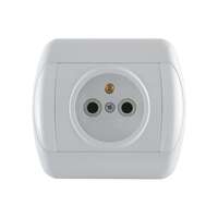 Dvopolna priključnica 16A/250V, 2P+E, francuski standard, plastika Royal