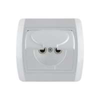 Dvopolna priključnica 16A/250V, 2P+E, sa poklopcem, francuski standard, plastika Status