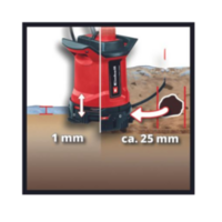 Akumulatorska pumpa za prljavu vodu, potapajuća GE-DP 18/25 LL Li – Solo Einhell - Slika 2