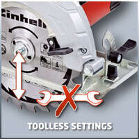 Ručna kružna testera 1.400W TC-CS 1400 Einhell - Slika 2