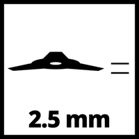 Einhell Trokraki nož za trimer 255mm/2,5mm - Slika 3