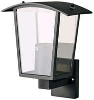 Fenjer zidna lampa Coronado 1xE27 IP44 Crna