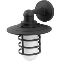 Fenjer zidna lampa Hermosa 1xE27 IP44 Crna