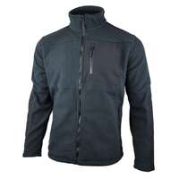 Flis jakna NORTH TECH sivo-crna