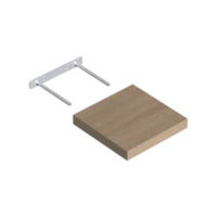 FS 24/24 Samonoseća polica 23,5x23,5 cm hrast sonoma