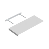 FS 60/24 Samonoseća polica 59,5x23,5 cm bela