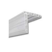Garnišna tri kanala PVC bela 2-4m