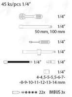 Gedore komplet 45kom. FESTA - Slika 3