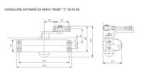 Hidraulični zatvarač za vrata 25 - 45kg Bane - Slika 2