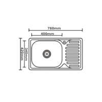 Sudopera ICC inox 7642L - Slika 2