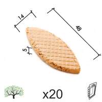 Keks drveni LK1 NE 14X48X5MM(0) (20KOM) DBP1