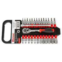 Ključevi sa 1/4" sa račnom set 28 kom.