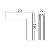 Konektor za magnetnu šinu crni - Slika 3