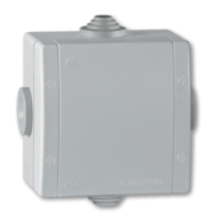 Kutija razvodna sa 2 uvoda Power 80x80 siva