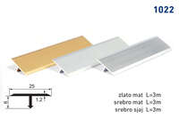 Lajsna prelazna T-profil 1022 - zlato mat