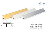 Lajsna prelazna T-profil 1022C - srebro mat