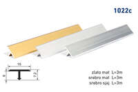Lajsna prelazna T-profil 1022C - zlato mat