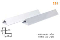 Lajsna ugaona L-profil 234 - sjaj