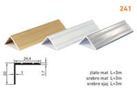 Lajsna ugaona L-profil 241 - brom mat 2.7m