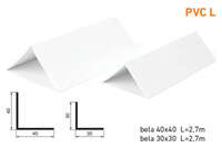 Lajsna ugaona L-profil PVC L - 30x30