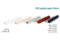 Lajsna za keramiku spoljni ugao 10mm - siva