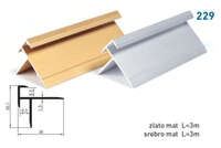 Lajsna za stepeništa i keramiku 229 - srebrna