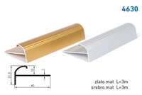 Lajsna za stepeništa i keramiku 4630 - srebrna