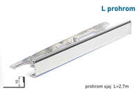 Lajsna za stepeništa i keramiku L prohrom